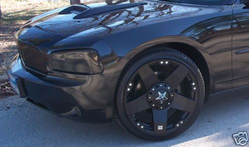 22 inch Black Rockstars 300 C Charger Wheels Rims Tire