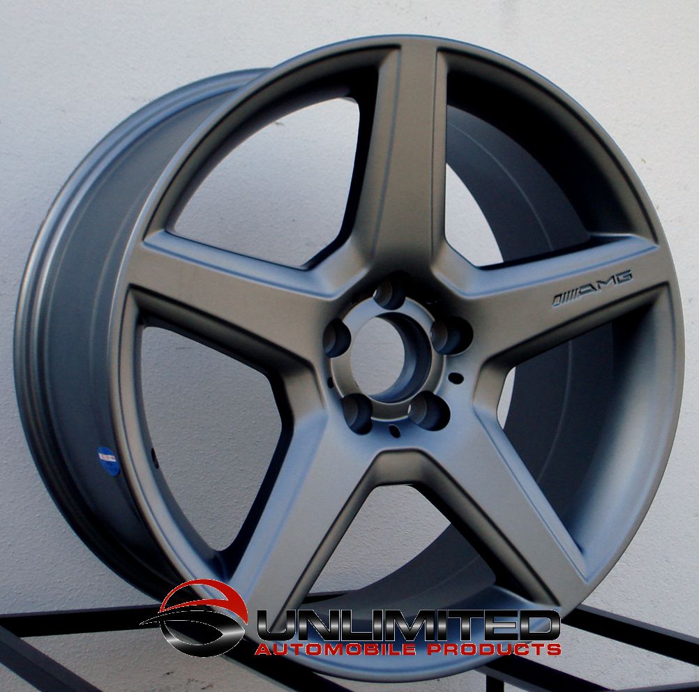 Style Matte Gunmetal Wheels Rims Fit Mercedes C230 C240 C280